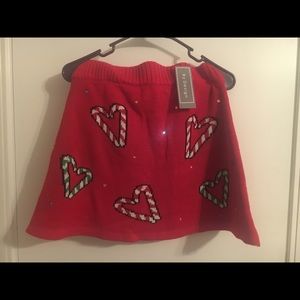 Candy cane Christmas skirt